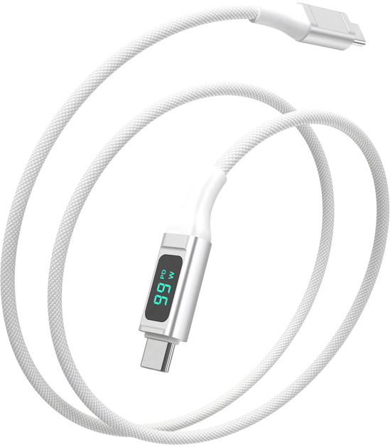 Кабель 4smarts DigitCord USB-C - USB-C 100W 1.5M White (4250774958762) - зображення 4
