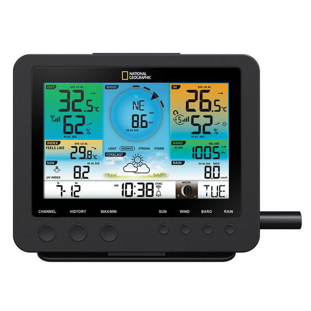 Метеостанція National Geographic Colour Weather Center 7-in-1 Wi-Fi - изображение 3