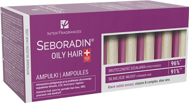 Сироватка для волосся Seboradin Oily Hair в ампулах 5.5 мл 14 шт (5907718948929) - зображення 1