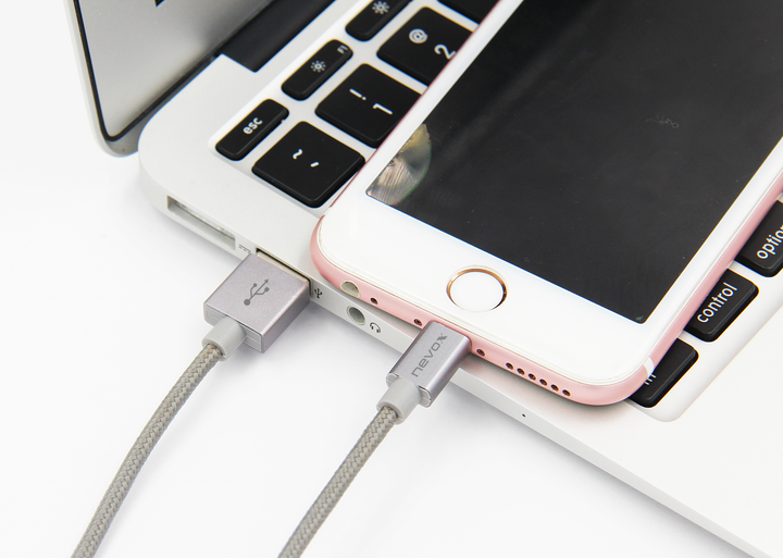 Кабель Nevox Lightning - USB-A 1M Grey (4250686405286) - зображення 4
