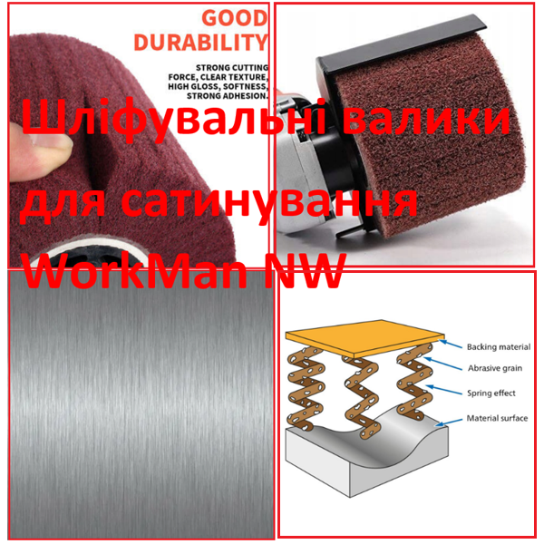 Шлифовальный валик Скотч Брайт WorkMan NW-P120 - изображение 3