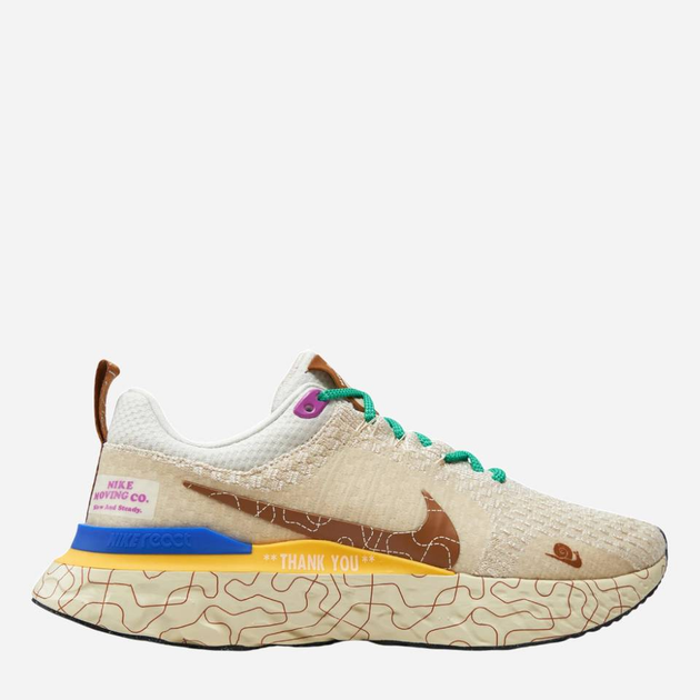 Buty sportowe męskie z siatki na platformie do kostki lekkie Nike React Infinity Run Fk 3 Prm DZ3025-001 42 (8.5US) 26.5 cm Beżowe (196153298811) - obraz 1