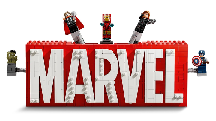 Конструктор LEGO Super Heroes Marvel Логотип і міні фігурки MARVEL 931 елемент (76313) - зображення 4