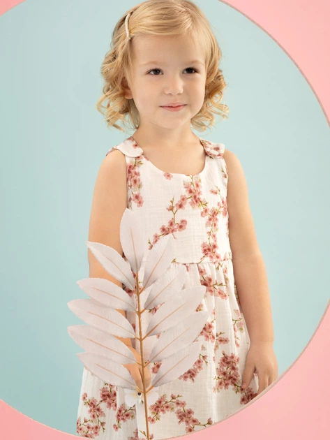 Sukienka dziecięca dla dziewczynki Pinokio Summer Mood Dress 86 cm Ecru (5901033284366) - obraz 3