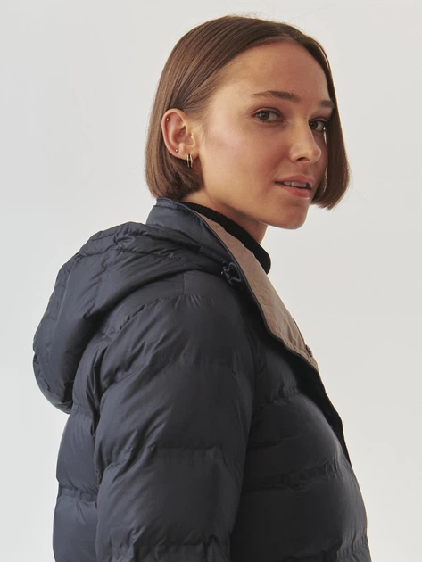 Пуховик зимовий короткий жіночий Tatuum Marantina T2419.017 38 Темно-синій (5900142363948) - зображення 5