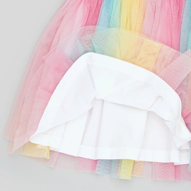 Sukienka dziecięca dla dziewczynki tęczowa Chicco 09000354000000 98 cm Biała (8059609412396) - obraz 5