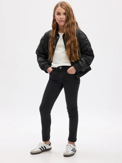 Jeansy skinny młodzieżowe dziewczęce GAP 725705-00 145-152 cm Czarne (1200056770554) - obraz 3