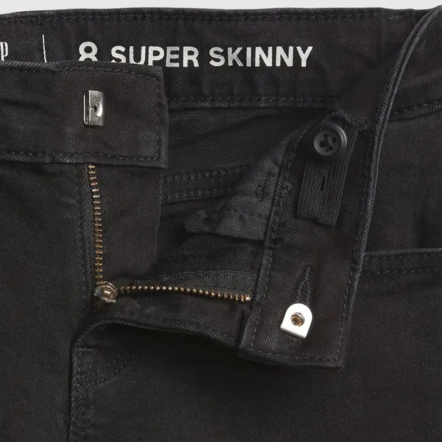 Jeansy skinny młodzieżowe dziewczęce GAP 725705-00 145-152 cm Czarne (1200056770554) - obraz 7
