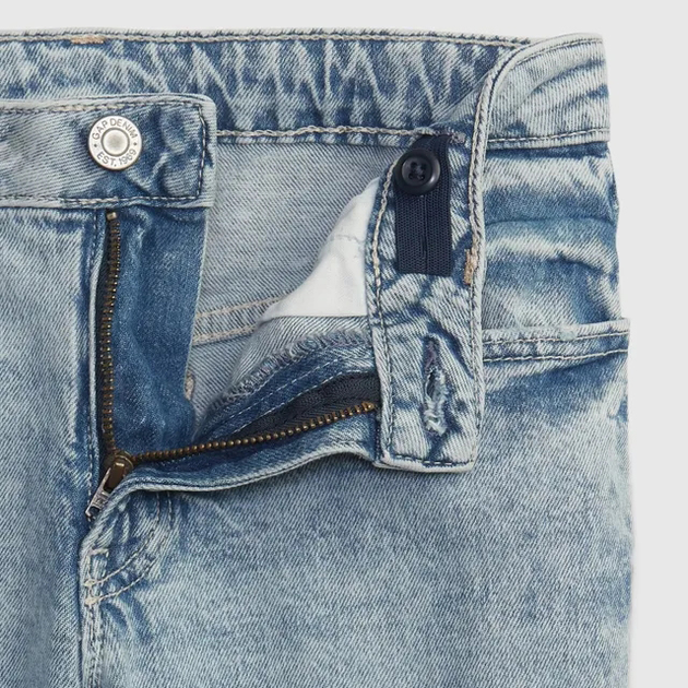 Jeansy regular fit młodzieżowe dziewczęce GAP 454345-01 137-145 cm Niebieskie (500092793229) - obraz 7