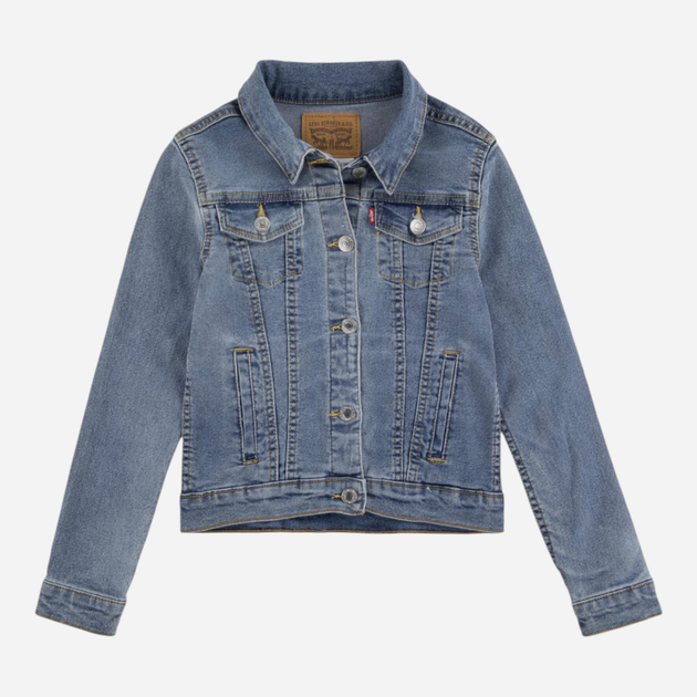 Підліткова джинсова куртка для дівчинки Levis 4E4388-M0K 158 см (14A) Синя (3665115340761) - зображення 2