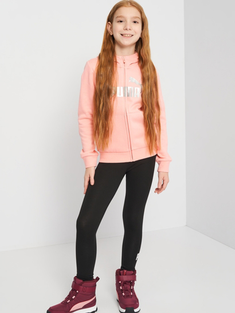 Підліткові спортивні лосини для дівчинки Puma Ess Logo Leggings G 587035-01 134-140 см Чорні (4063697162303) - зображення 3