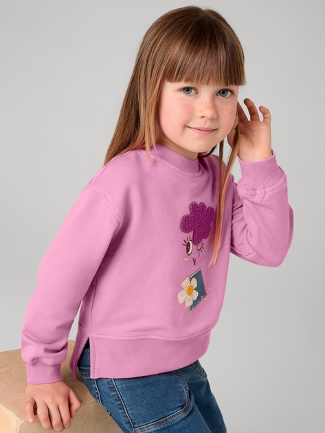 Bluza bez kaptura dziecięca dla dziewczynki Mayoral 4.482-67 116 cm Różowa (8445865467476) - obraz 3
