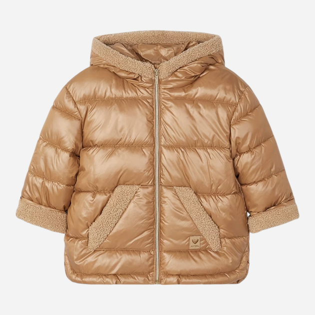 Kurtka dziecięca dla dziewczynki zimowa Mayoral 4.491-73 116 cm Camel (8445865469876) - obraz 5
