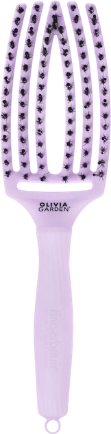 Щітка для волосся Olivia Garden Finger Brush Combo Medium Лавандовий (5414343014078) - зображення 1