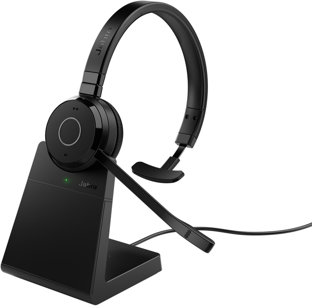 Słuchawki Jabra Evolve 65 TE USB-A MS Mono Include Stand Black (6693-833-399) - obraz 2