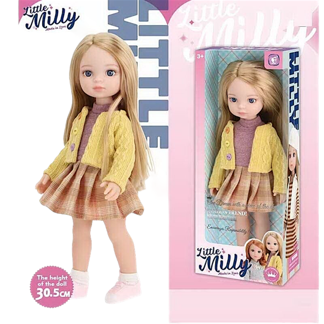 Кукла Little Milly 92018 A съемная одежда, обувь, высота 30.5 см, в коробке - изображение 3
