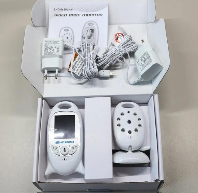 Видеоняня Baby Monitor VB601 с двухсторонней связью, мелодиями и термометром - изображение 5