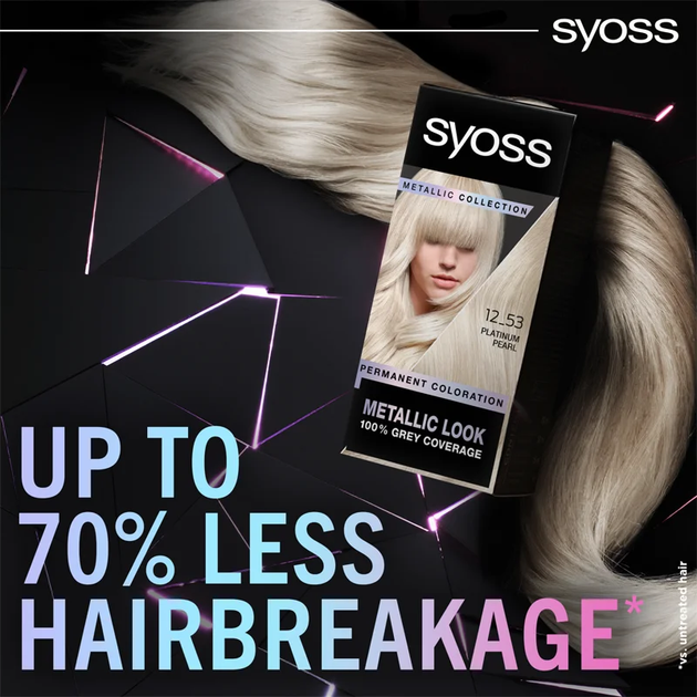 Фарба для волосся Syoss Metallic Collection стійка 12_53 Platinum Pearl (9000101731989) - зображення 4