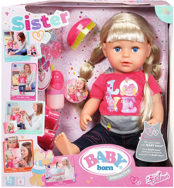 Кукла Zapf Baby Born Старшая Сестренка с аксессуарами 43 см (820704) - изображение 14