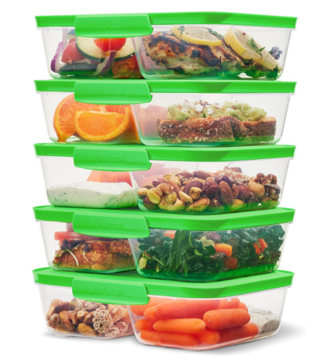 Набор контейнеров Sistema Meal Prep 870 мл 5 шт (9414202591654) - изображение 3