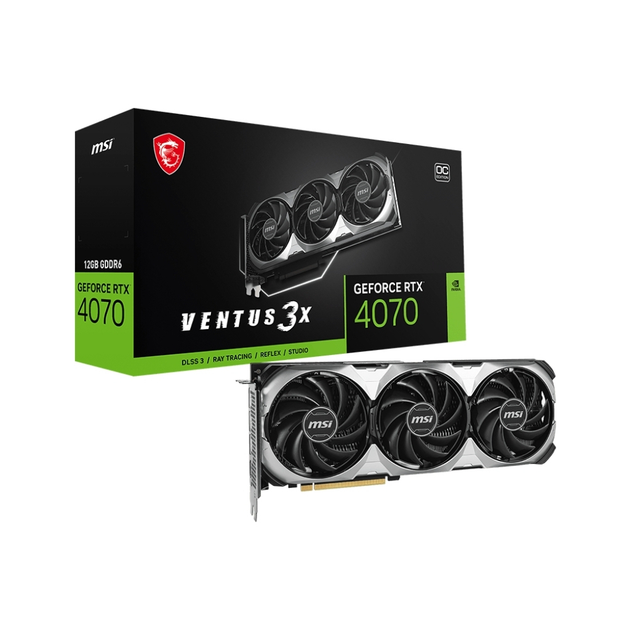 Видеокарта MSI GeForce RTX4070 12Gb VENTUS 3X E1 OC (RTX 4070 VENTUS 3X E1 12G OC) - изображение 2