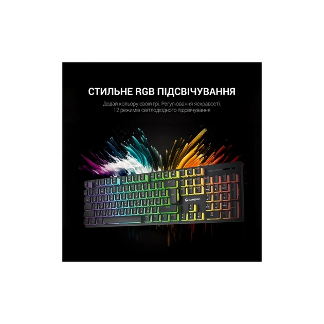Клавіатура GamePro MK85B Blue Switch RGB USB Black (MK85B) - Фото 11 Клавіатура GamePro MK85B Blue Switch RGB USB Black (MK85B) - зображення 11