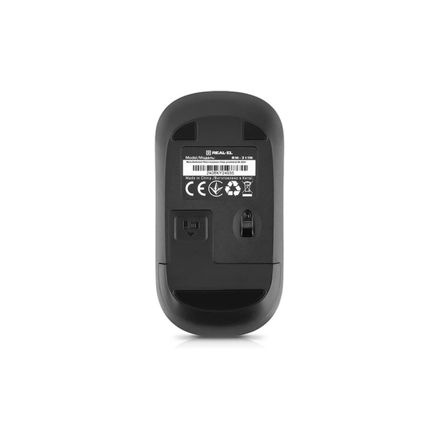Мышка REAL-EL RM-311W Wireless Black (EL123200041) - изображение 3