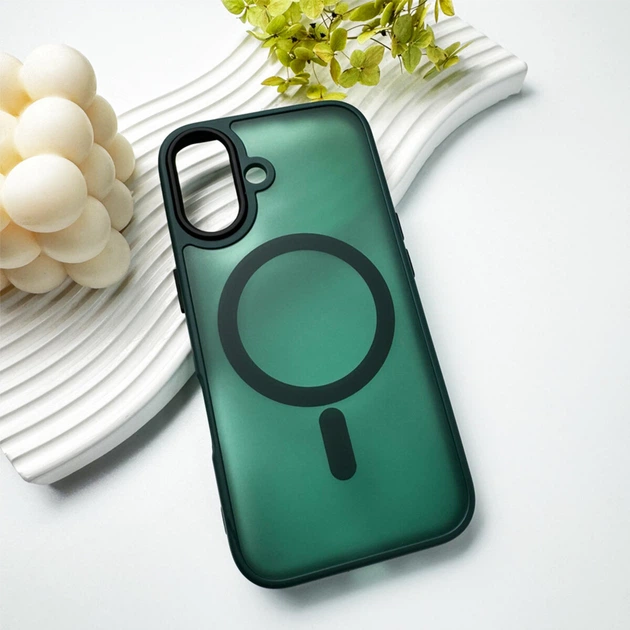 Защитный чехол-накладка Cosmic Magnetic Color HQ для Apple iPhone 16 Green (MagColor16Green) - Фото 5 Защитный чехол-накладка Cosmic Magnetic Color HQ для Apple iPhone 16 Green (MagColor16Green) - изображение 5