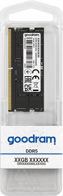 Модуль пам`яті SO-DIMM 32GB/5600 DDR5 Goodram (GR5600S564L46/32G) - Фото 6 Модуль пам`яті SO-DIMM 32GB/5600 DDR5 Goodram (GR5600S564L46/32G) - изображение 6