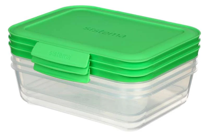 Zestaw pojemników Sistema Meal Prep 1 l 3 szt (9414202591234) - obraz 3