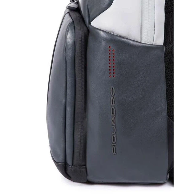 Рюкзак для ноутбука с подсветкой Piquadro URBAN (UB00) Grey-Black CA3214UB00BML_GRN - Фото 4 Рюкзак для ноутбука с подсветкой Piquadro URBAN (UB00) Grey-Black CA3214UB00BML_GRN - изображение 4