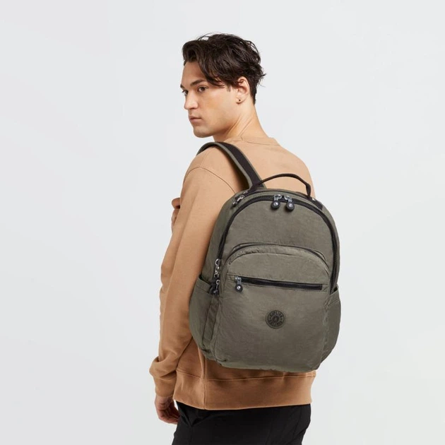 Рюкзак для ноутбука Kipling SEOUL Green Moss (88D) KI5210_88D - Фото 7 Рюкзак для ноутбука Kipling SEOUL Green Moss (88D) KI5210_88D - зображення 7