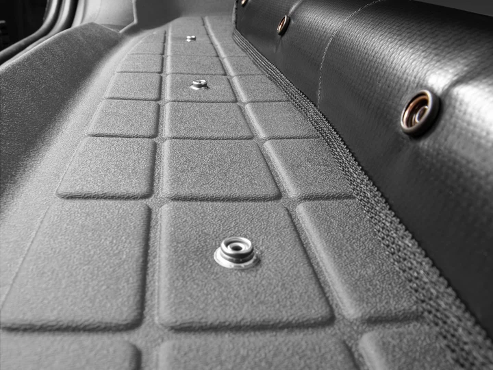 Коврик в багажник с накидкой Ford Mustang 2015 - 2018 черный WeatherTech 40727SK - изображение 6