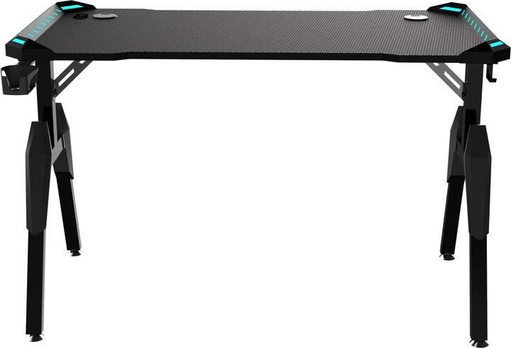 Геймерский компьютерный стол GT Racer T-1444 (140x60x73) Black - изображение 3