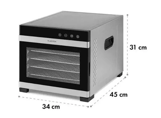 Сушка для фруктів та овочів Klarstein Flavor Dry 34 x 31 x 45 см - зображення 7