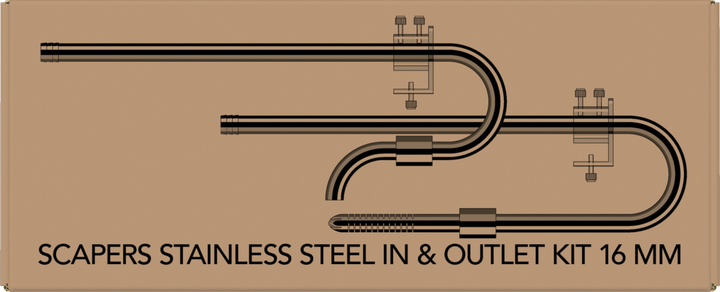 Набір трубок до фільтра SCAPE STAINLESS INOUTLET KIT 16MM (A4060305) - изображение 4
