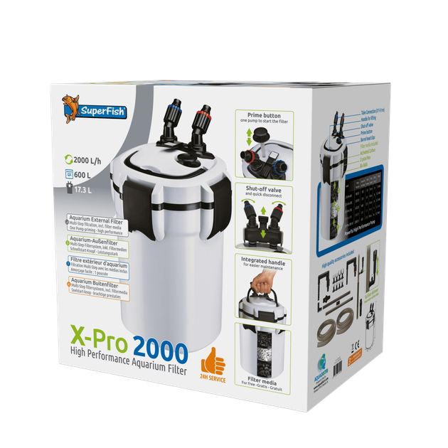Зовнішній фільтр SUPERFISH X PRO 2000 - 600L (N7031410) - Фото 2 Зовнішній фільтр SUPERFISH X PRO 2000 - 600L (N7031410) - изображение 2