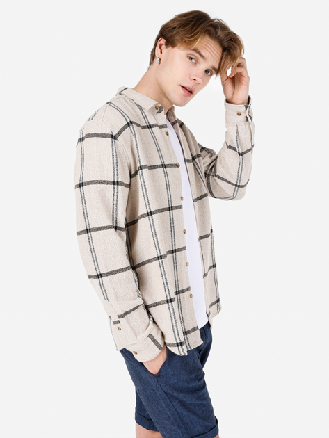 Сорочка бавовняна Colin's CL1067862ECR L Ecru від Rozetka на платформі USKIDKA Акція на Сорочка бавовняна Colin's CL1067862ECR L Ecru від Rozetka