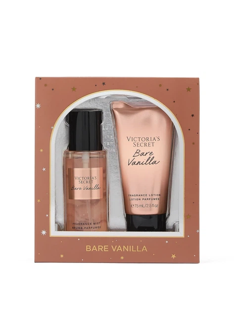 Подарунковий набір спрей міст + лосьйон Victoria's Secret Bare Vanilla Duo Gift Set 2024, 75 мл + 75 мл - зображення 2