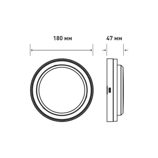 Светильник светодиодный накладной MAXUS MBH 10W 3CCT IP65 WH Circle - изображение 4