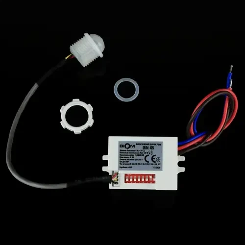Инфракрасный датчик движения BIOM IRM-05 max 100Вт 360°, врезной, белый - изображение 3