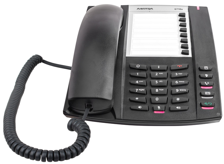 Telefon analogowy przewodowy Mitel 6710 Black (ATD0032A) - obraz 1