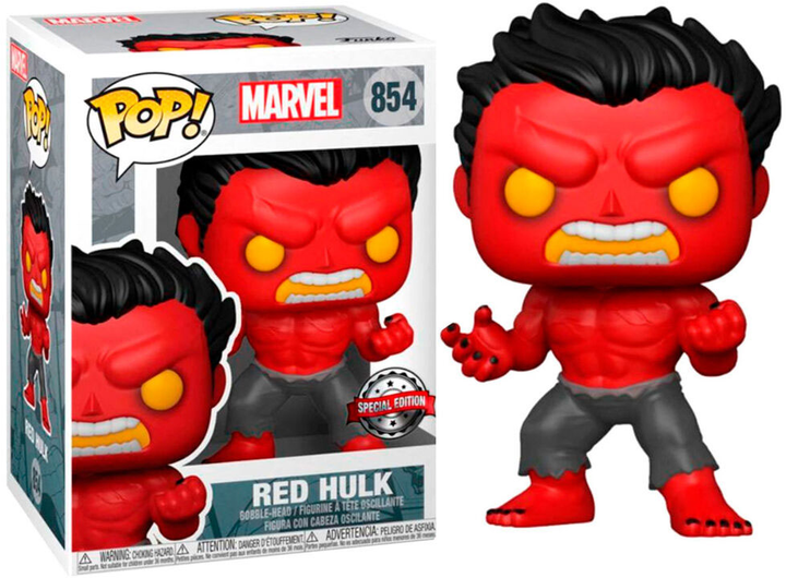 Figurka Funko Pop! Marvel Red Hulk Exclusive 9 cm (889698550840) - obraz 2