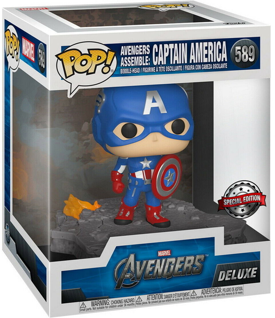 Figurka Funko Pop! Marvel Avengers Captain America Assemble Exclusive 15 cm (889698450768) - obraz 1