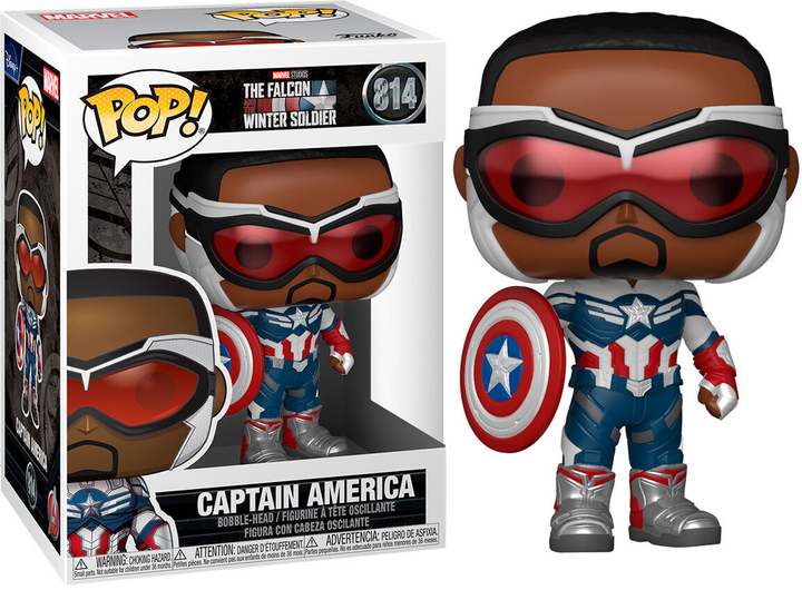 Фігурка Funko Pop! Marvel The Falcon & Winter Soldier Captain America 9 см (889698516303) - зображення 2