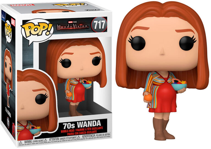 Фігурка Funko Pop! Marvel WandaVision Wanda 70s 9 см (889698520461) - зображення 2