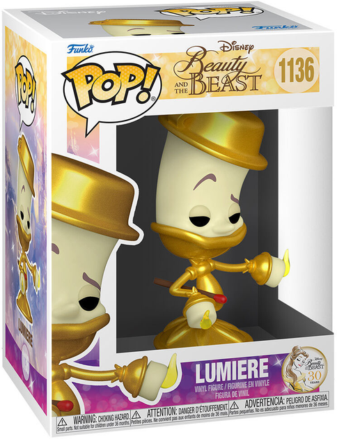 Figurka Funko Pop! Disney Beauty and the Beast Lumiere 9 cm (889698575867) - obraz 1