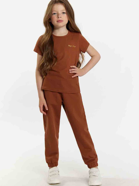 Дитяча футболка для дівчинки Tup Tup 101500-4620 122 см Коричнева (5907744500290) - зображення 3
