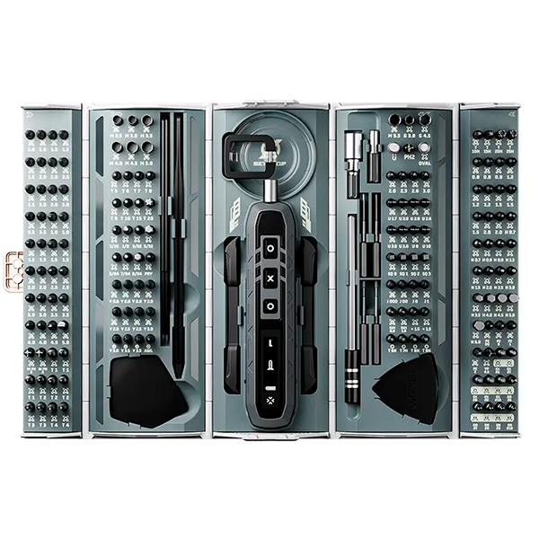 Набір викруток для точних робіт, електровикрутка акумуляторна Jakemy JM-8193 (180 в 1, CR-V, 500 мАг, кейс) - Фото 1 Набір викруток для точних робіт, електровикрутка акумуляторна Jakemy JM-8193 (180 в 1, CR-V, 500 мАг, кейс) - зображення 1