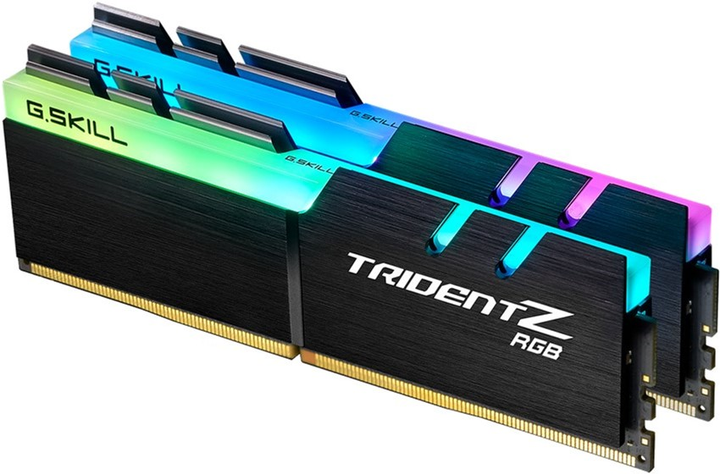 Pamięć RAM G.Skill DDR4-4800 32768MB PC4-38400 (Kit of 2x16384) Trident Z RGB Black (F4-4800C20D-32GTZR) - obraz 2